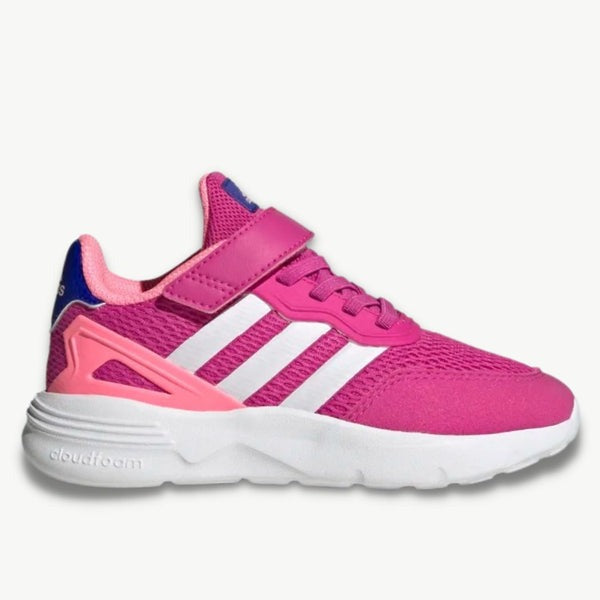 adidas Nebzed Elastic Lace Top Strap Kids Running Shoes