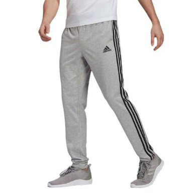 Adidas 3 Stripes Single Jersey Tapered Pants for Men - orlandosportsuae