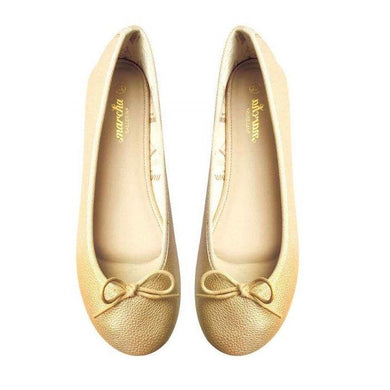 Marcha Gold Raisin Balerina Shoes - orlandosportsuae