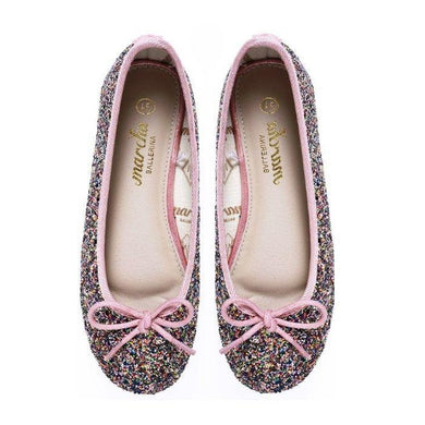 Marcha Pink Multi Daisy Ballerina Shoes - orlandosportsuae